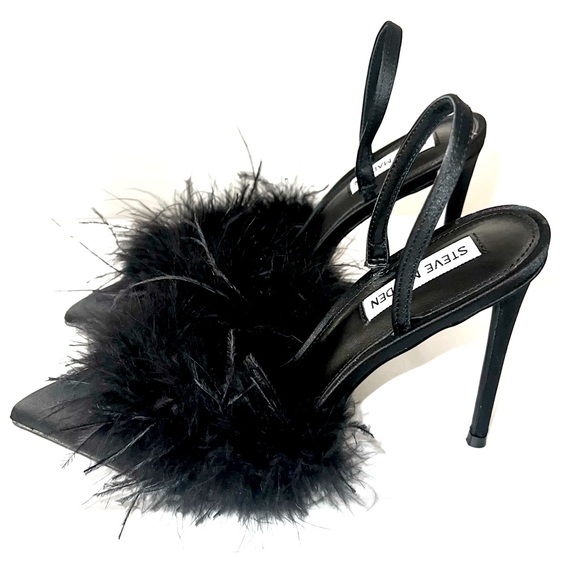 Steve Madden Shoes - STEVE MADDEN | Alexis Satin Slingback Pointed Toe Pumps | Black | Women’s 8.5